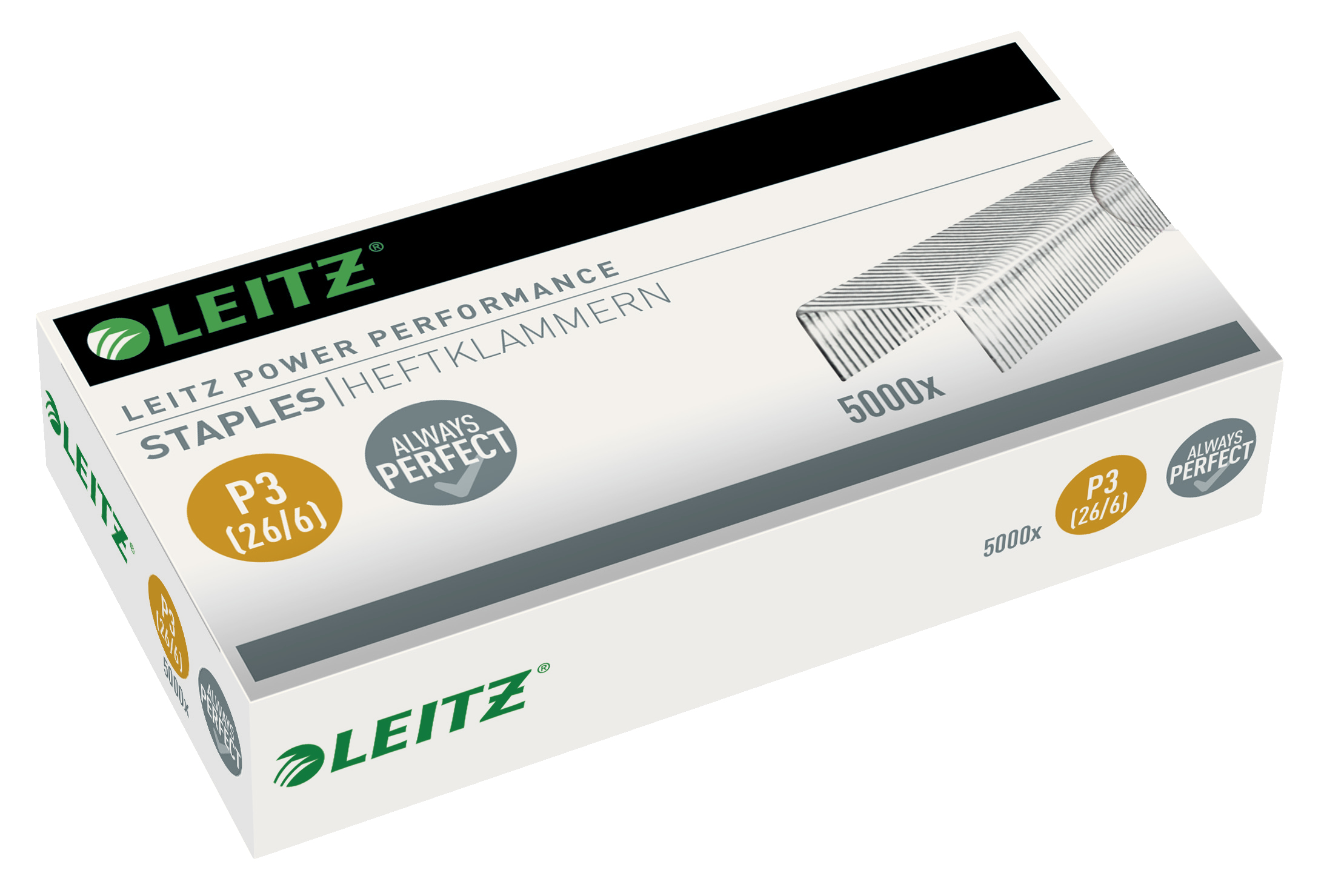 LEITZ Heftklammern 5572 26/6, 5.000 St.