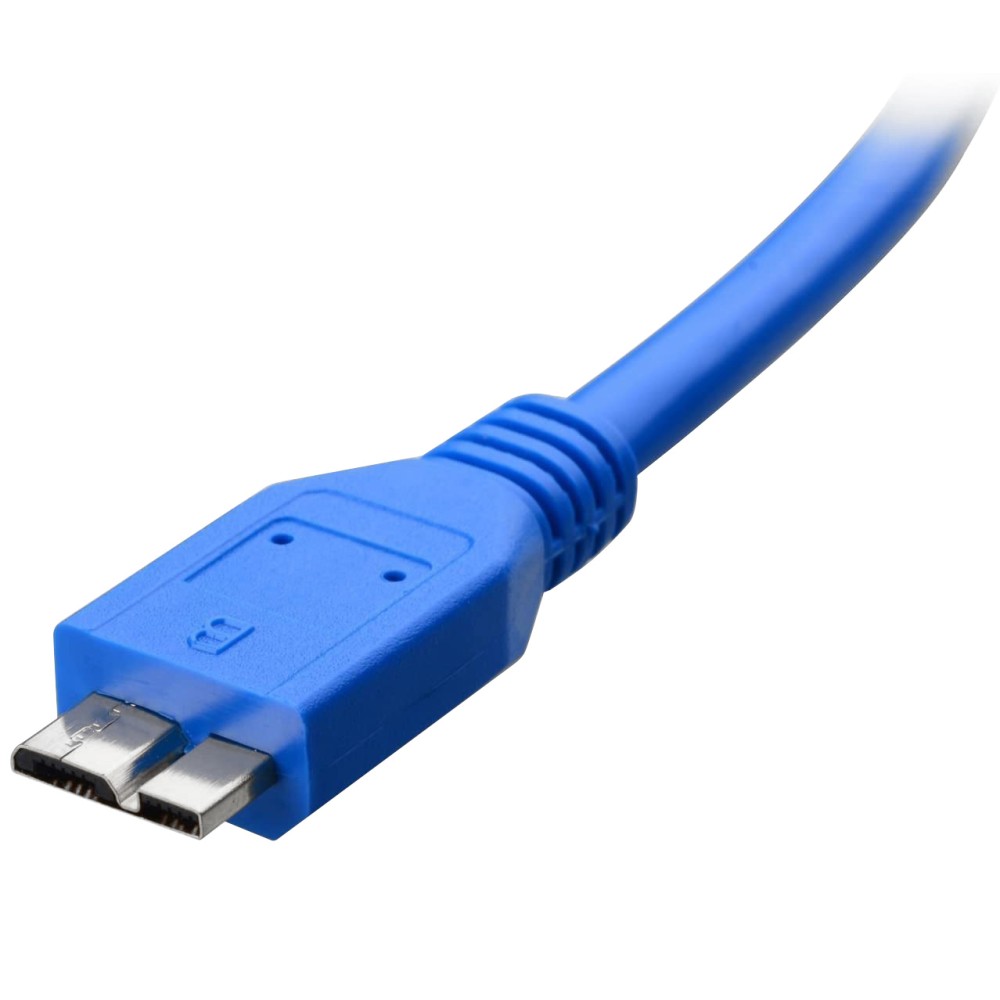 TECHLY USB3.0 Anschlusskabel blau 2m Stecker Typ A auf Stecker Typ Micro B