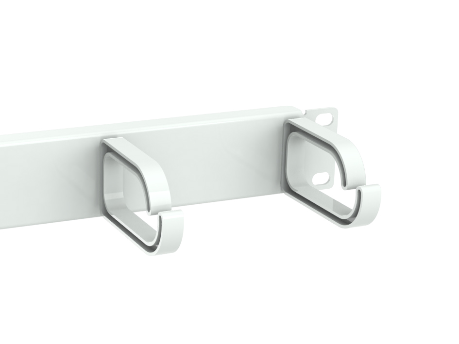 Equip 10 Kabelmanagement 3xPlastikringe 1U RAL7035