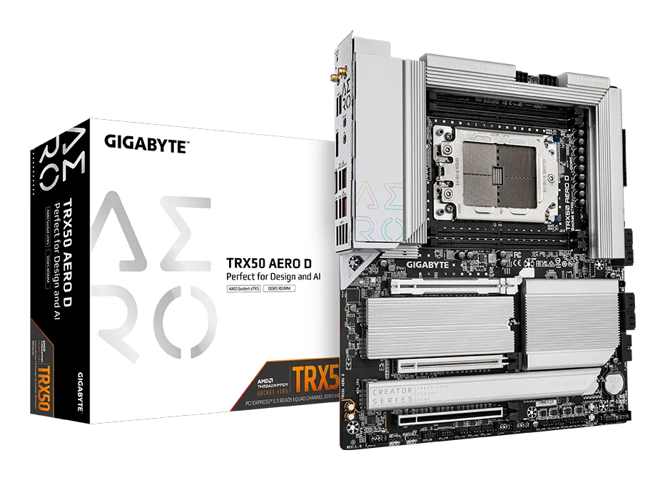 GIGABYTE TRX50 AERO D TR5 4xDDR5 8xSATA 4xM.2