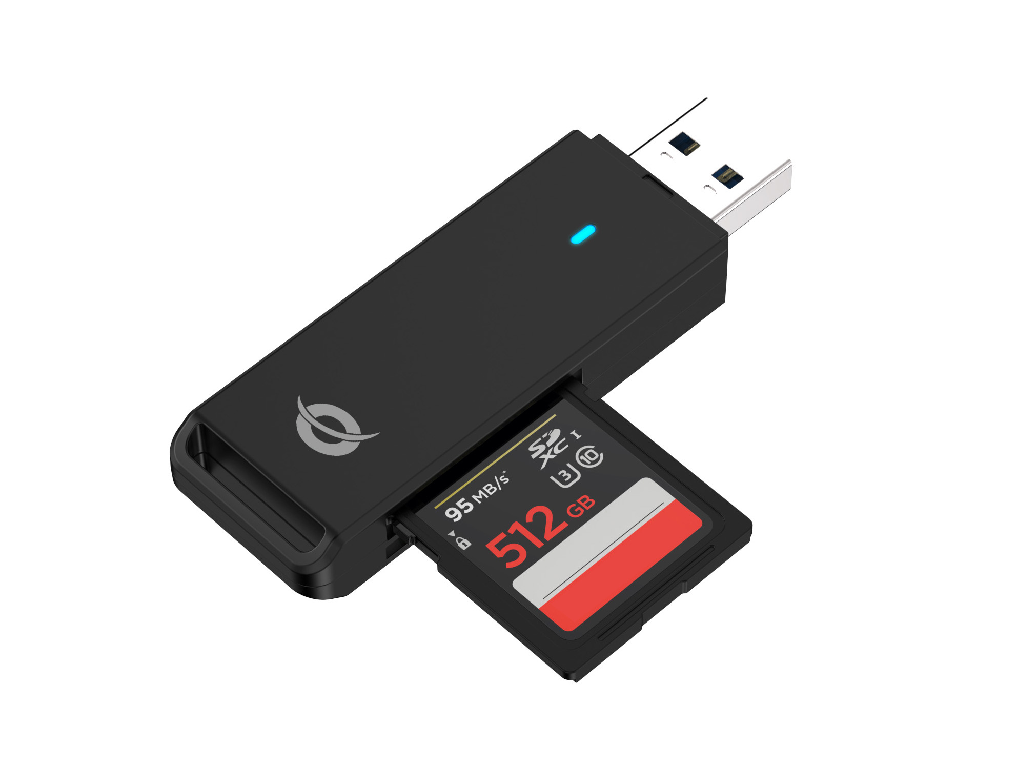 CONCEPTRONIC Kartenleser USB-A3.2->TF/Micro-SD3.0 schwarz