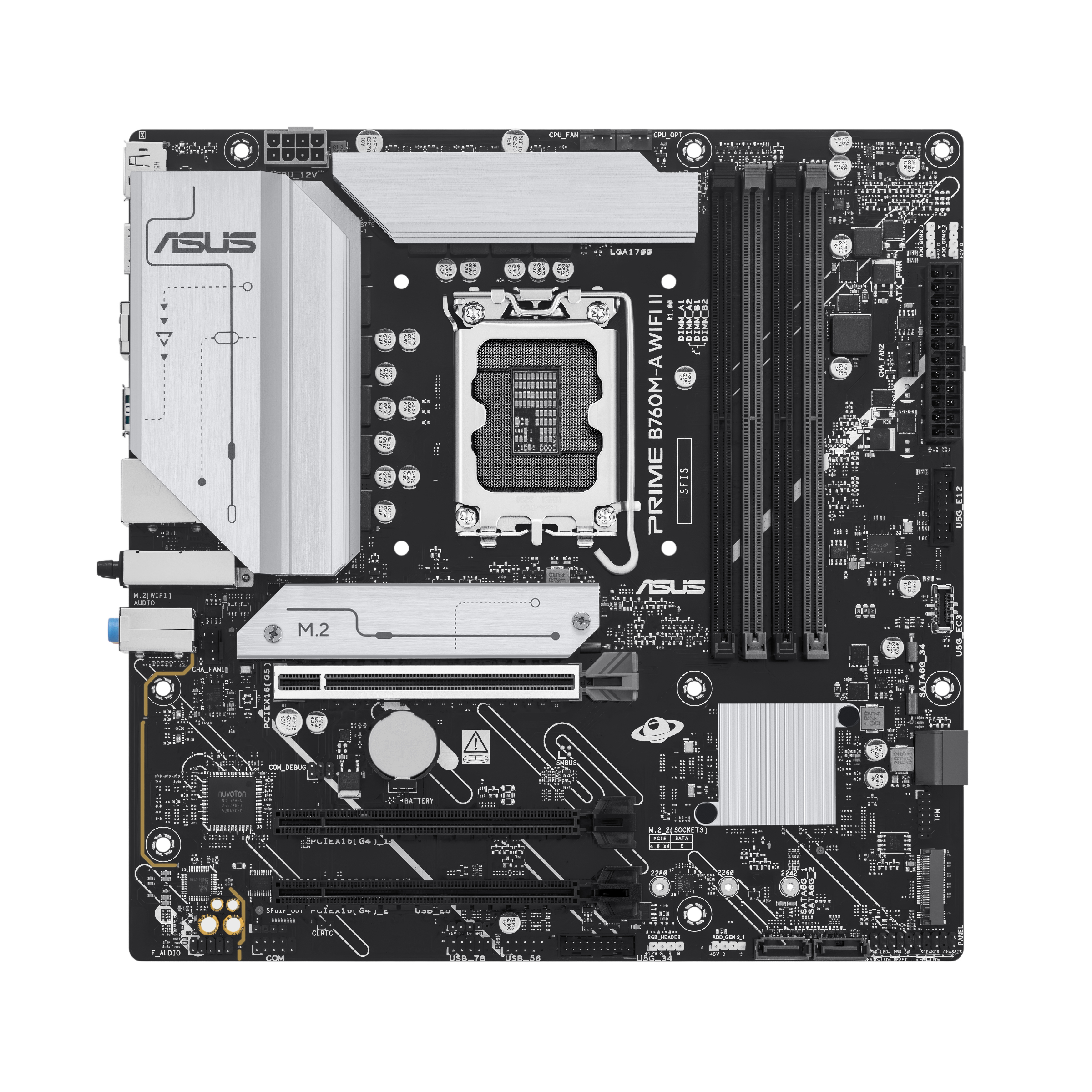 ASUS PRIME B760M-A WIFI II (INTEL,1700,DDR5,mATX)