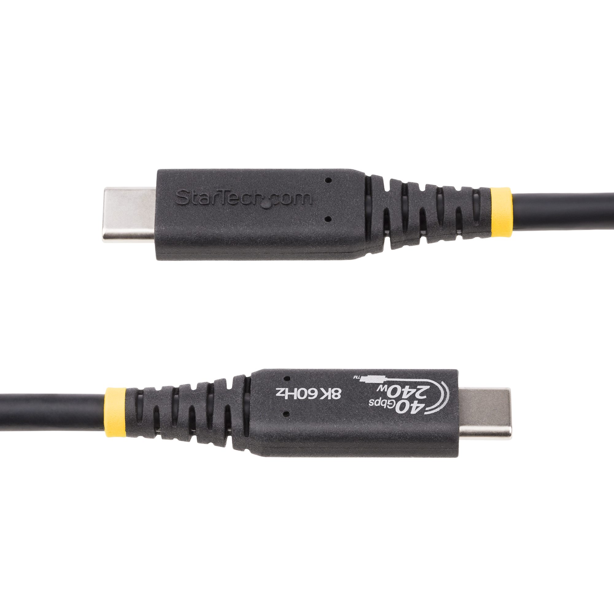 STARTECH.COM 50cm USB4 Kabel USB-IF Zertifiziertes USB-C Kabel 40Gbps 240W PD 3.1 EPR 8K60Hz USBC Monitor/Ladekabel