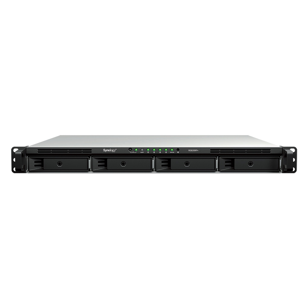 RS826RP+ 1U 4BAY 4GB DDR4 2XUSB 3.2 4XRJ45 1GBE