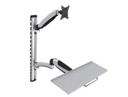 DIGITUS FLEXIBLE WALL MOUNT FOR WORKSPACES FOR MONITOR+KEYBOARD