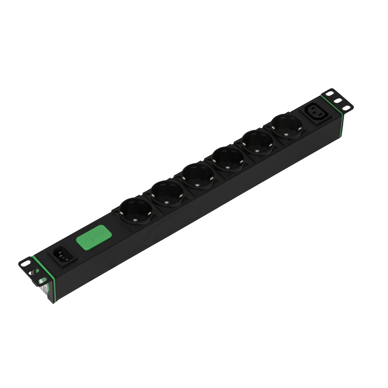 APC Easy Rack PDU Basic horizontal 1-phasig 2,3 kW 230 V 10 A 6 x SCHUKO- und 1 x C13-Steckdosen IEC60320 C14-Eingang