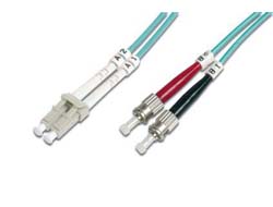 LWL Patchkabel, Duplex, LC > ST Stecker, Multimode OM3