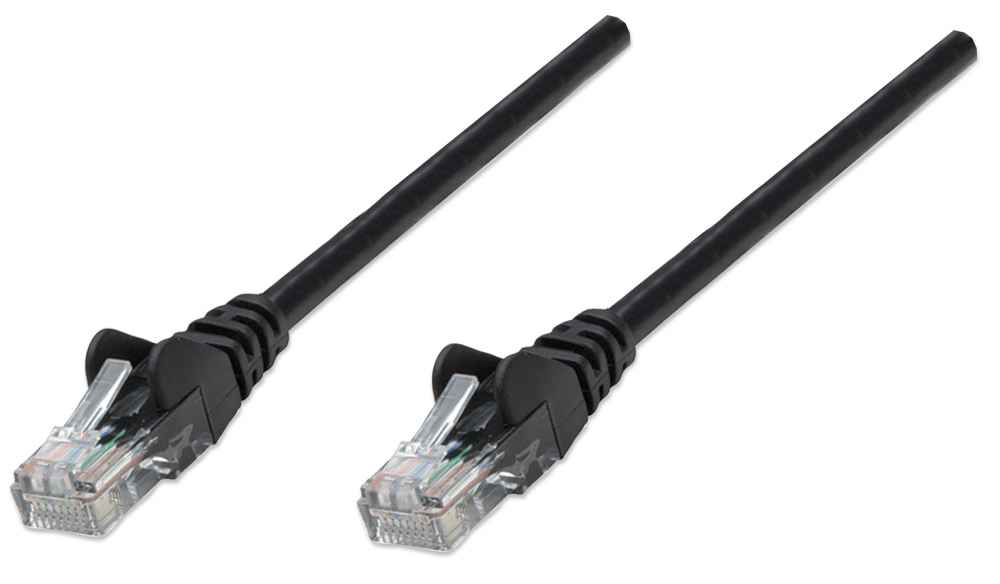 INTELLINET Patchkabel RJ45 U/UTP Cat6 5.00m Hebelschutz schw