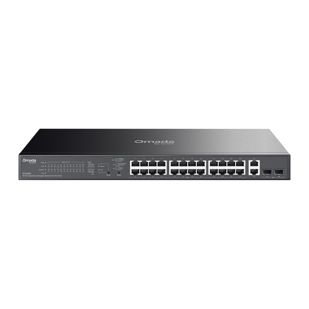 28-PORT 1G EASY MANAGED SWITCH 24X POE+ 2X SFP 250W POE POWER