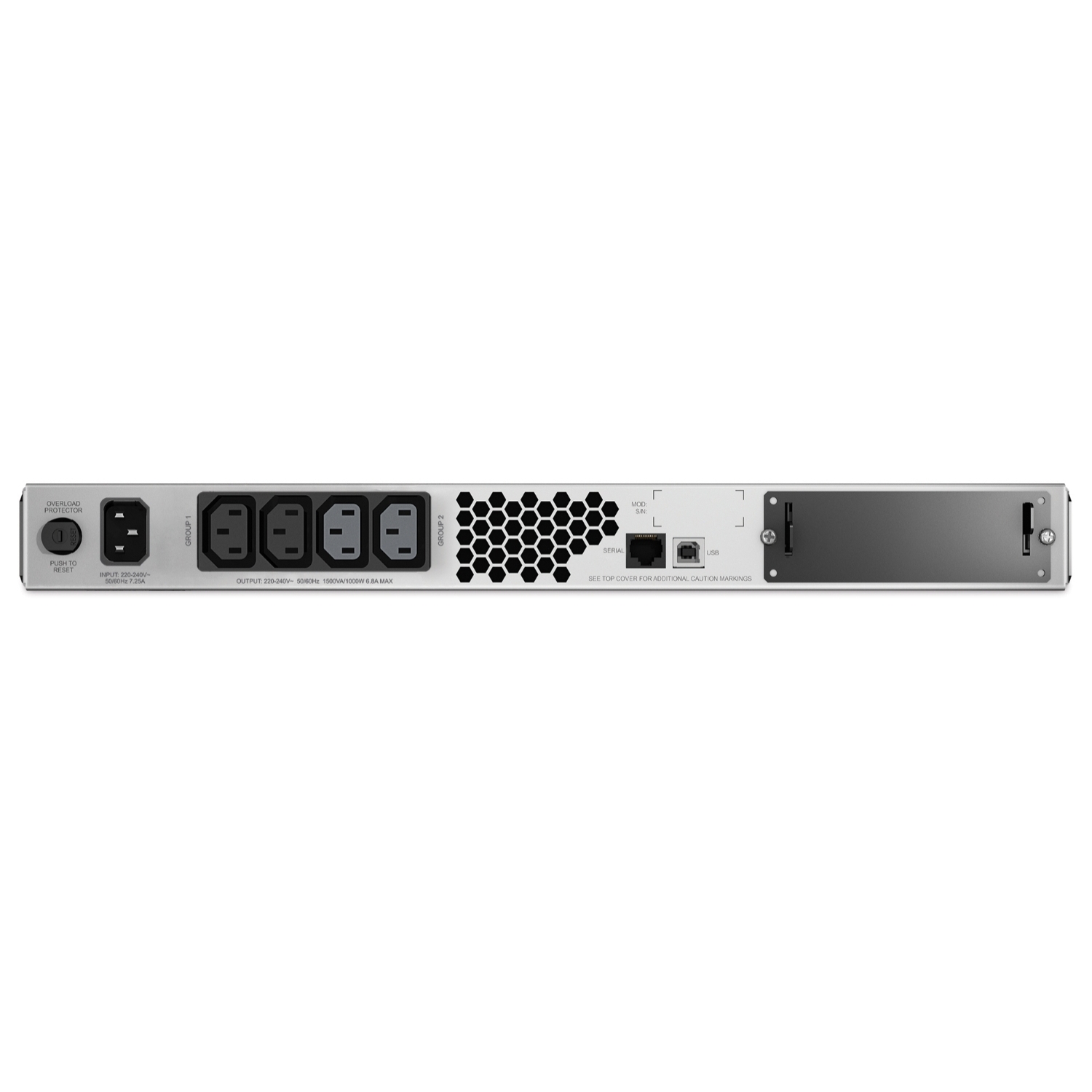APC Smart-UPS 1500 LCD UPS rack-mountable AC 230V 1000Watt 1500VA RS-232 USB output connectors 6 1U Black