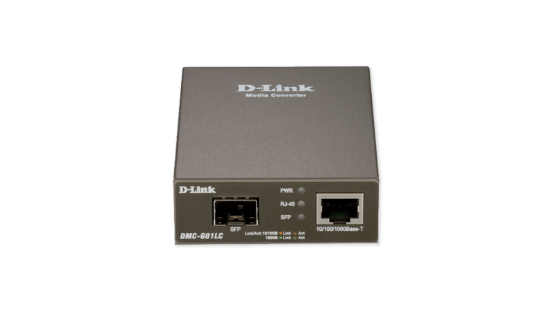D-LINK DMC-G01LC 1000BaseT to SFP Media Converter 10/100/1000 to SFP - macht aus einer Ethernet- eine Glasfaserverbindung