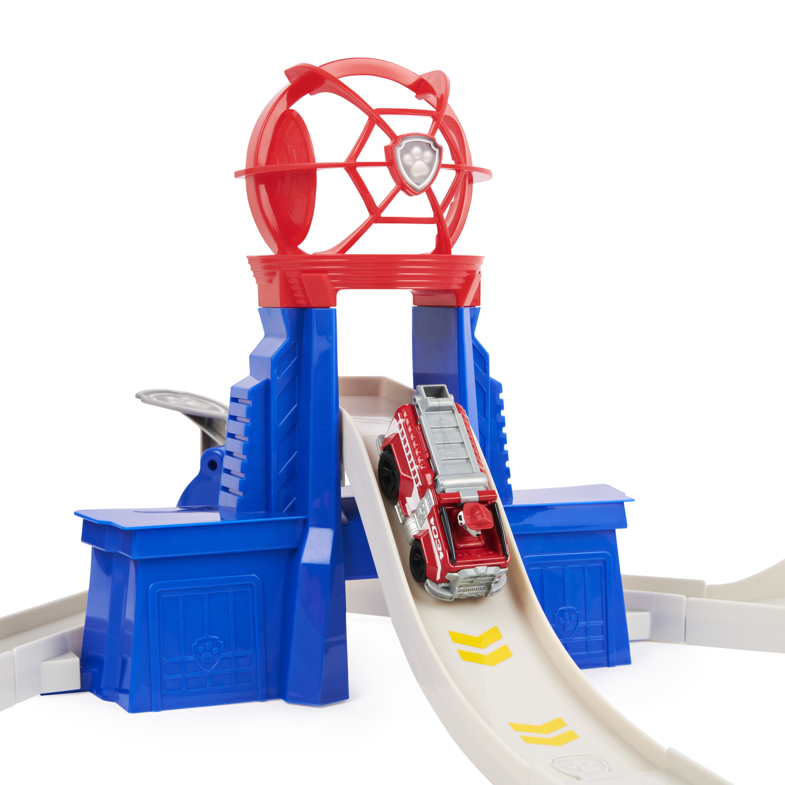 Paw Patrol, True Metal Total City Rescue Movie Rennstrecken-Set, Rennbahn