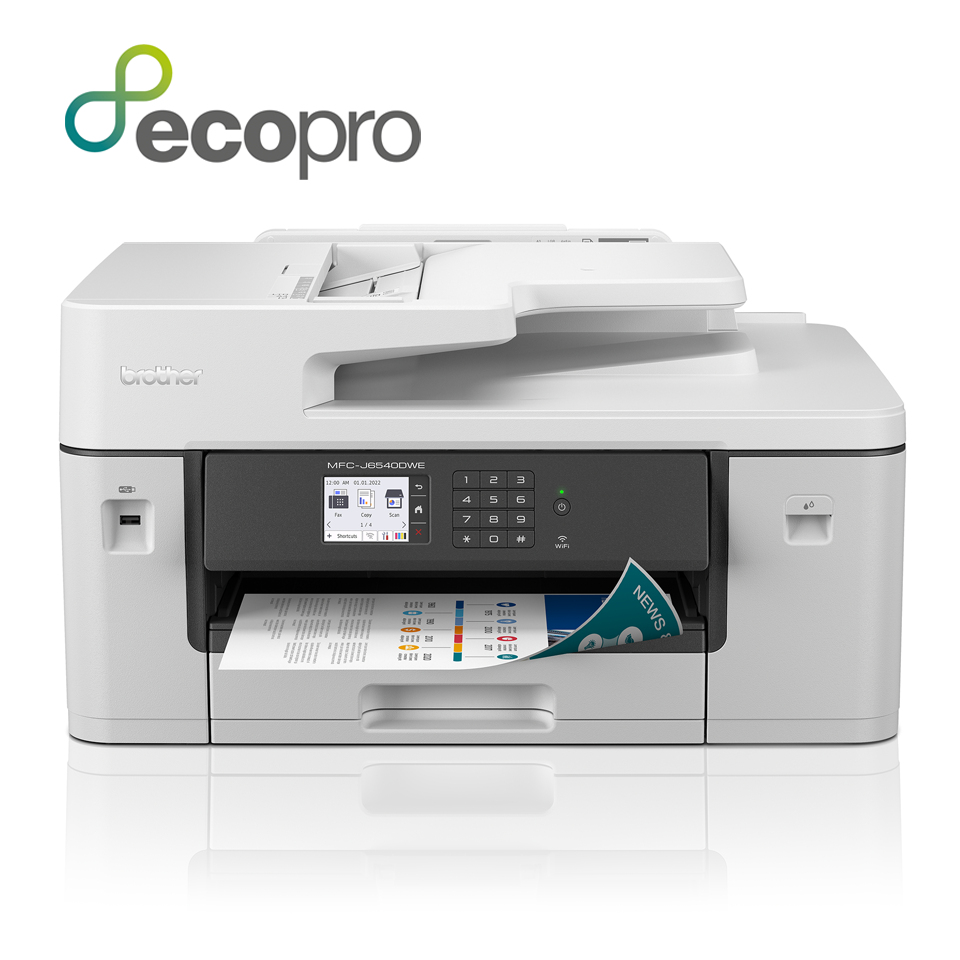 brother MFC-J6540DWE 4 in 1 Tintenstrahl-Multifunktionsdrucker grau, brother EcoPro Ready