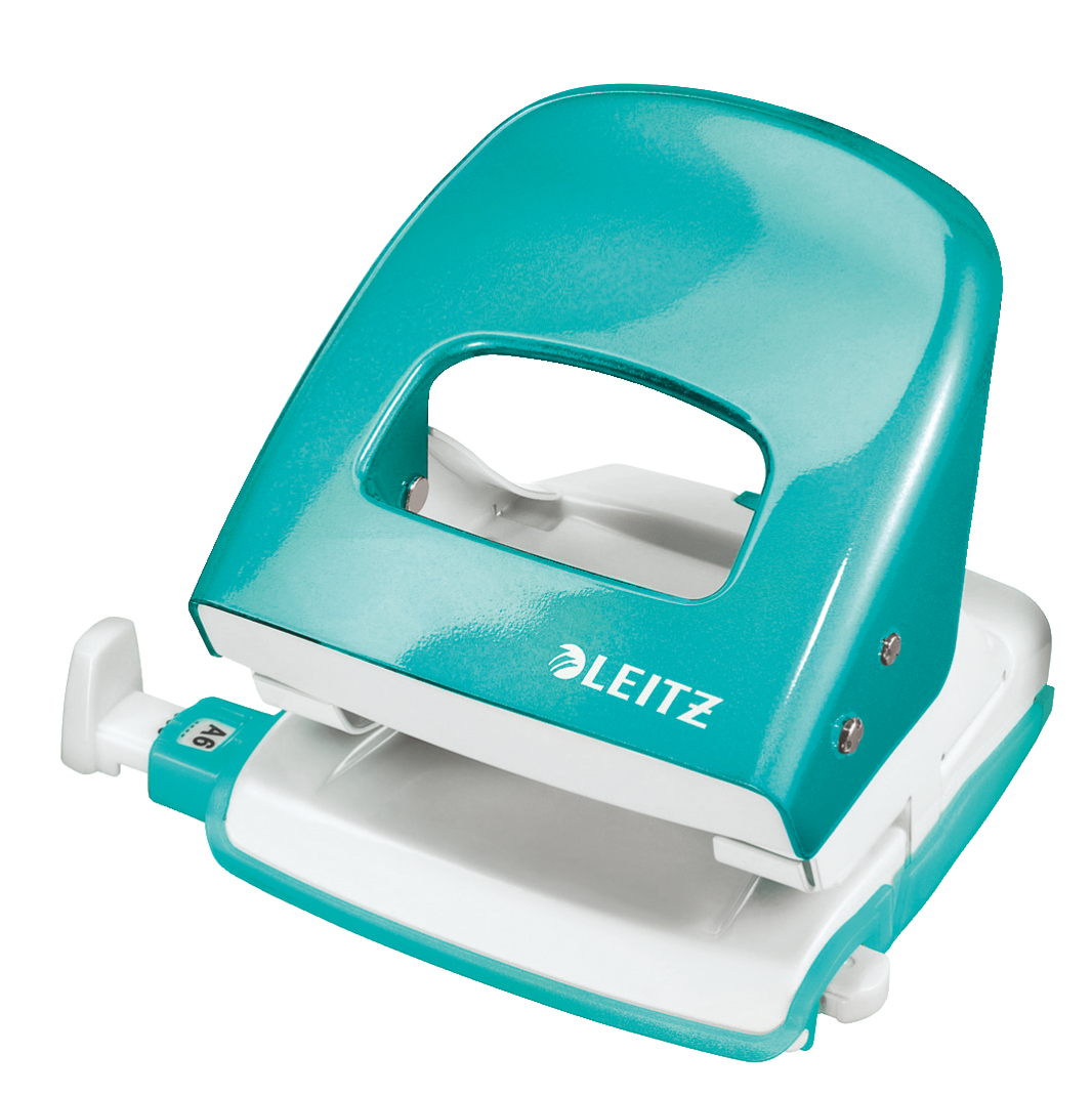 LEITZ Locher NeXXt 5008 WOW eisblau-metallic, 1 St.