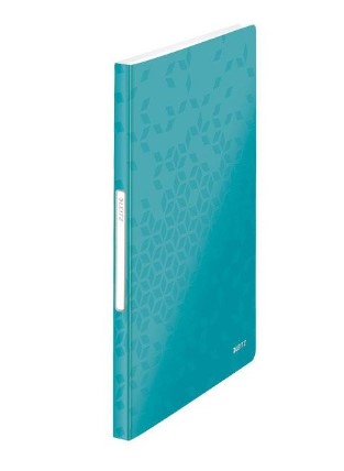 LEITZ WOW Sichtbuch DIN A4, 40 Hüllen eisblau-metallic, 1 St.