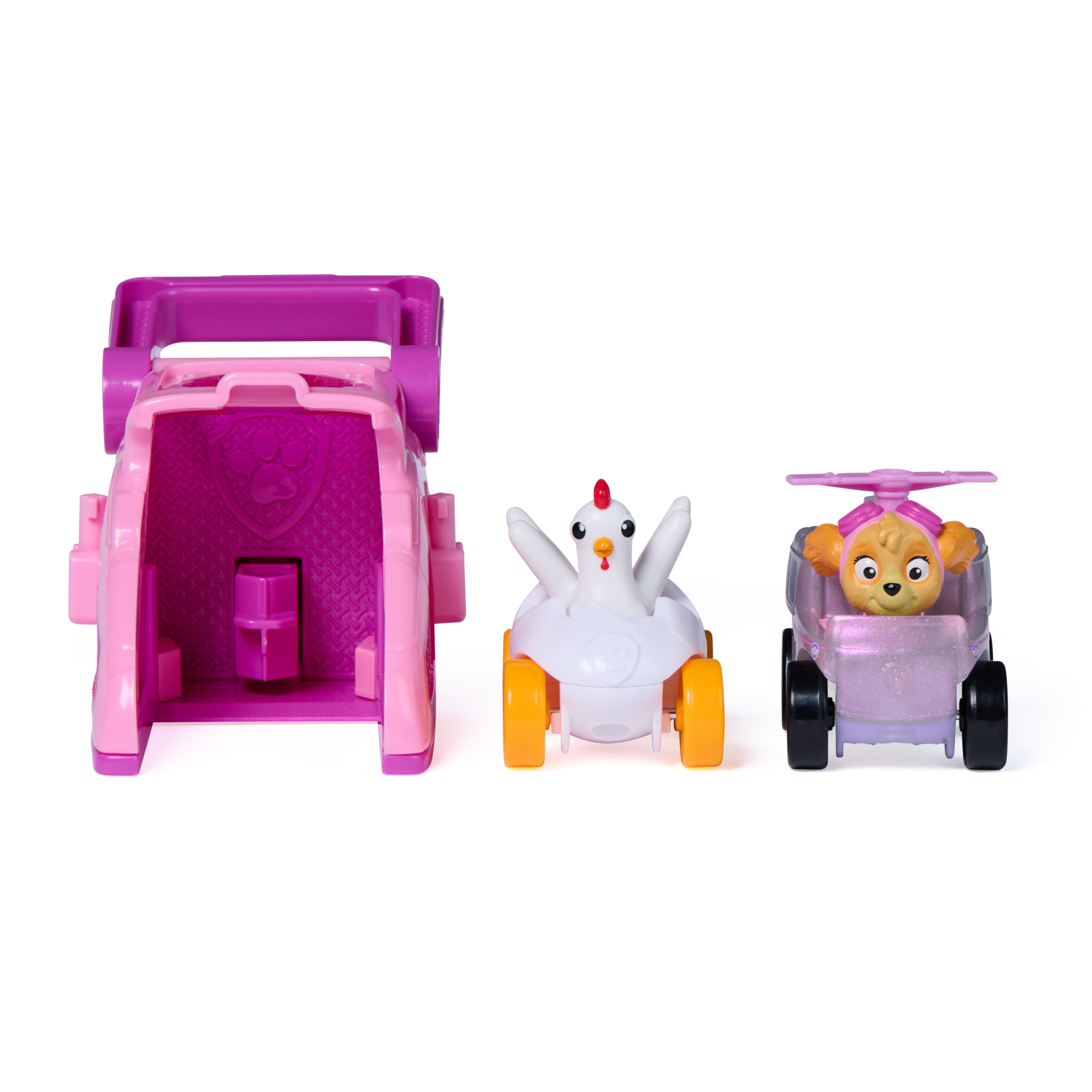 Paw Patrol - Pup Squad Launcher mit Skye und Henrietta Fahrzeugen, Spielfahrzeug