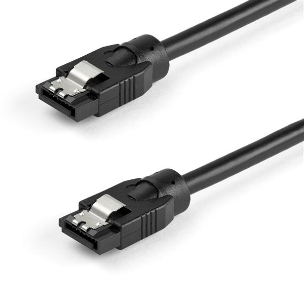 0.6 M ROUND SATA CABLE SATA CORD - LATCHING CONNECTORS