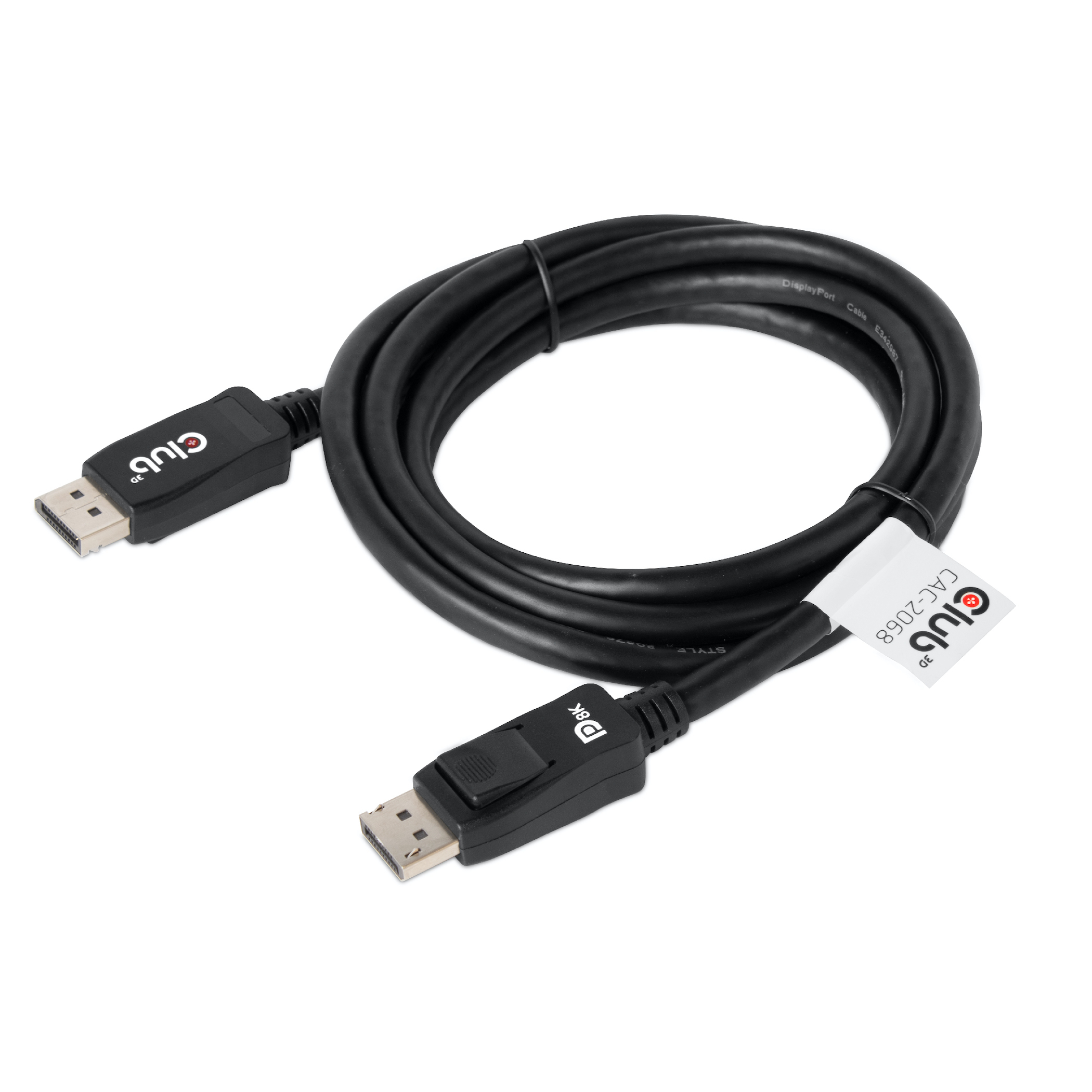 Club3D DisplayPort-Kabel 1.4 HBR3 32,4Gb/s 2m 8K60Hz St/St Polybeutel