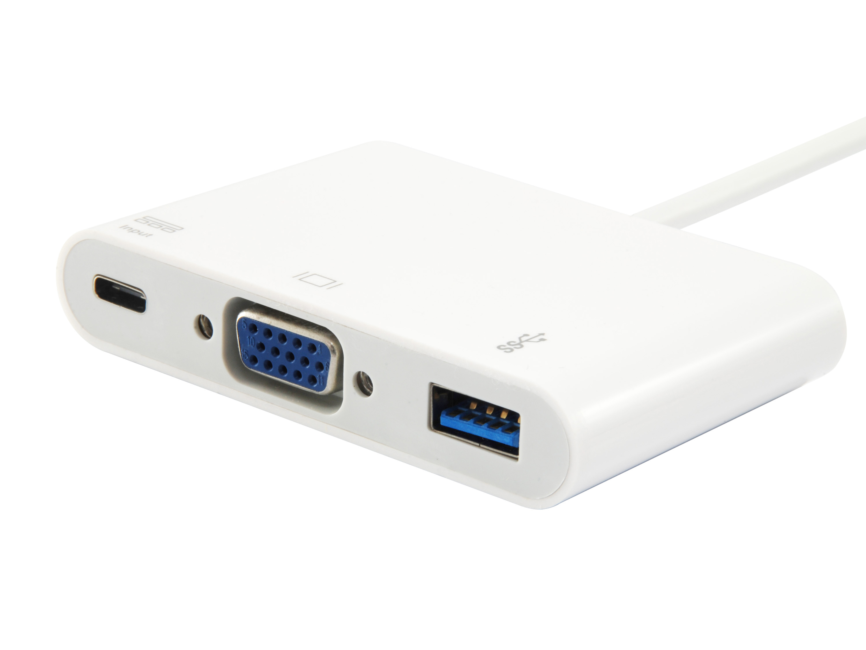 Equip Dock 3-1 USB-C->VGA,USB-A,60W USB-C 0.15m
