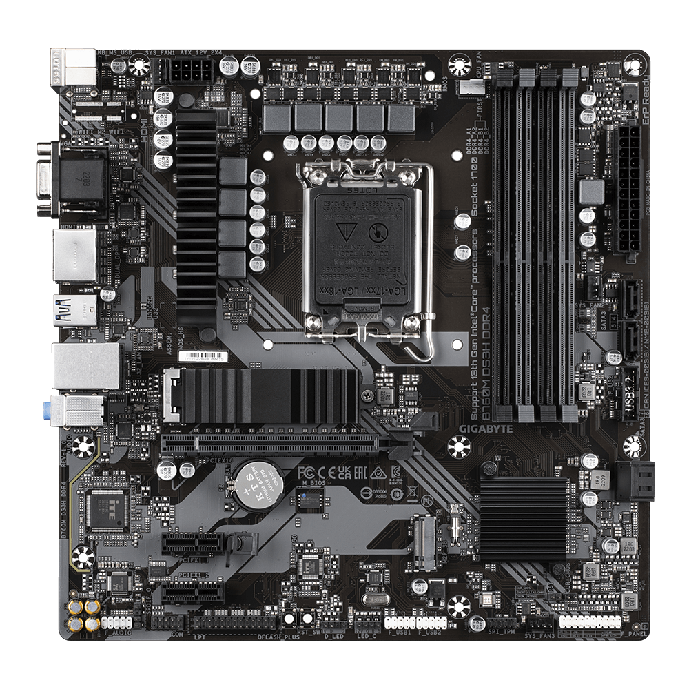 B760M DS3H DDR4, Mainboard