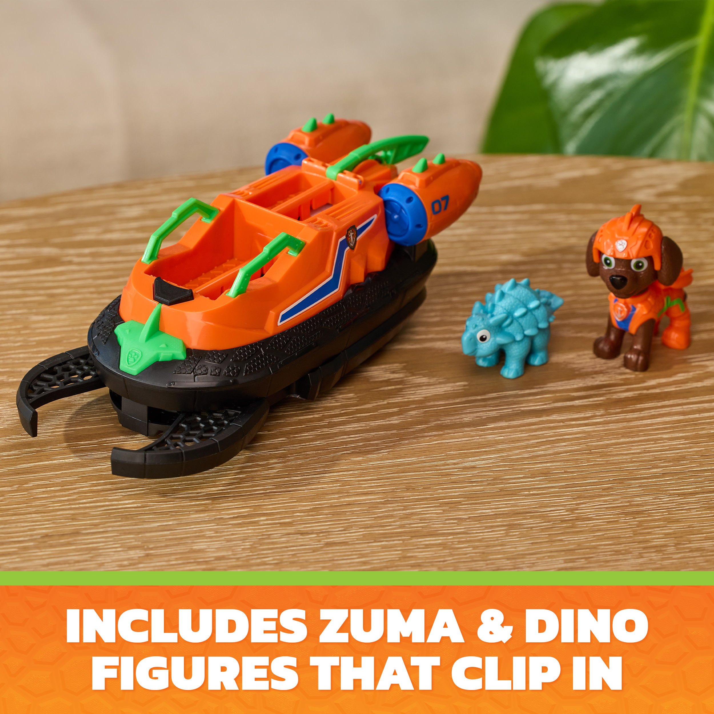 Paw Patrol: Der Dino Film - Zumas Dino-Rettungs-Hovercraft, Spielfahrzeug