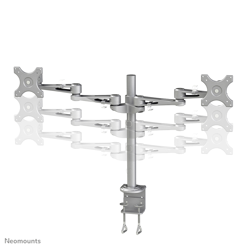 NEOMOUNTS DeskMount 2x25,4-66,04cm 2x10-26Zoll 12 kg Clamp silver