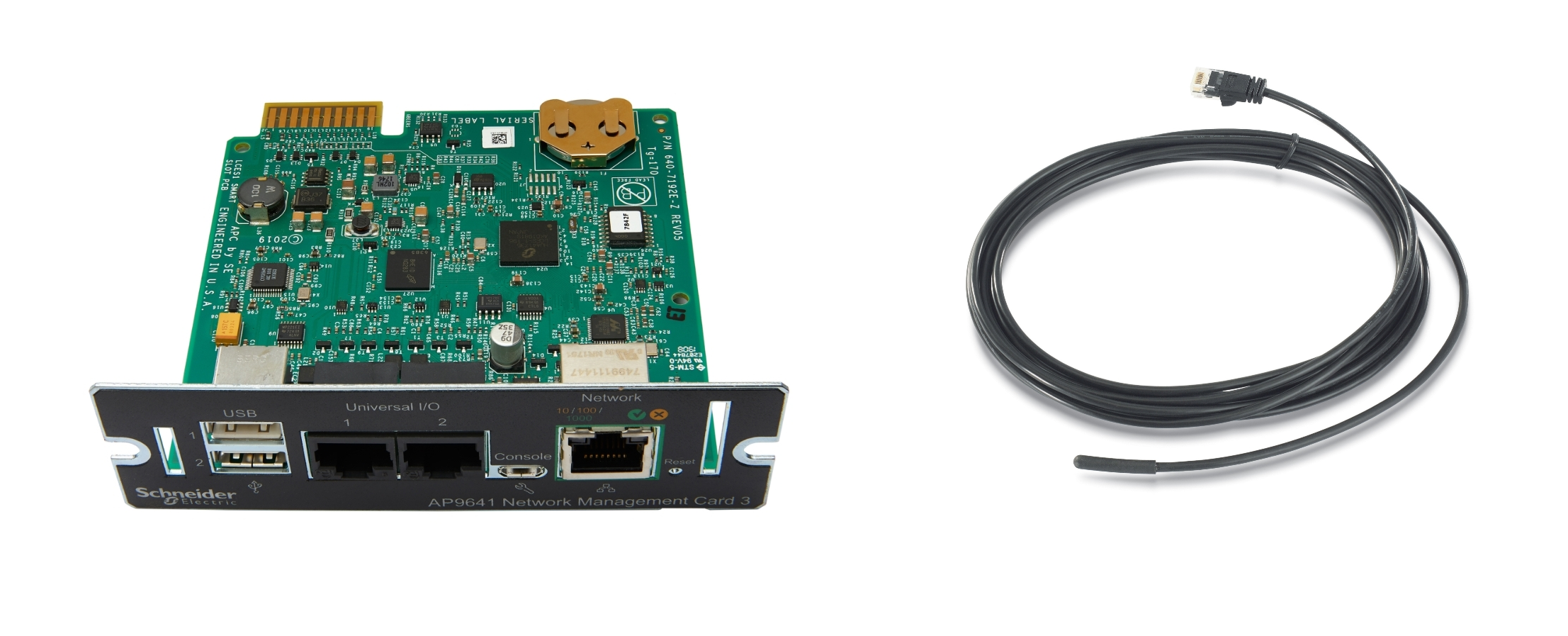 APC Network Management Card 3 with PowerChute Network Shutdown & Environmental Monitoring Remote management adapter 1GbE