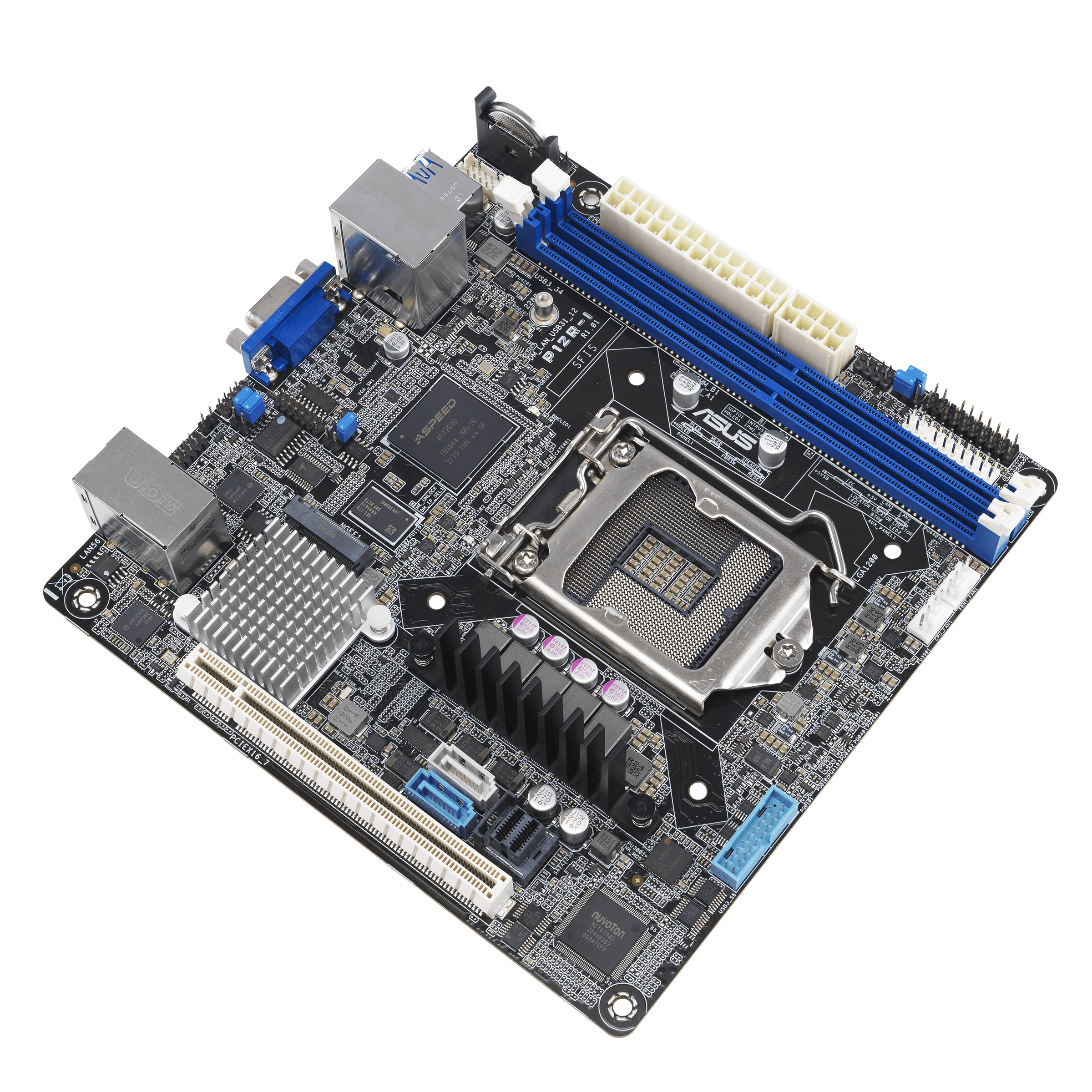 ASUS P12R-I/AMSB10 LGA1200 mini ITX Server MB 2xDDR4 1xm.2 6xSATA