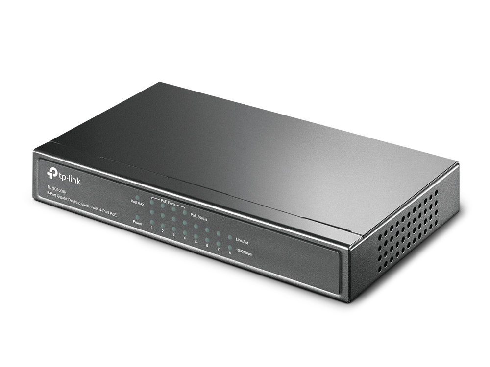 TP-Link Switcher Gigabit 8-port 10/100/1000M TL-SG1008P
