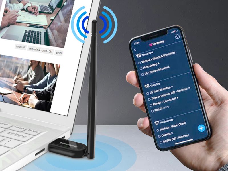CONCEPTRONIC Bluetooth5.1 Adapter NanoUSB 100m schwarz