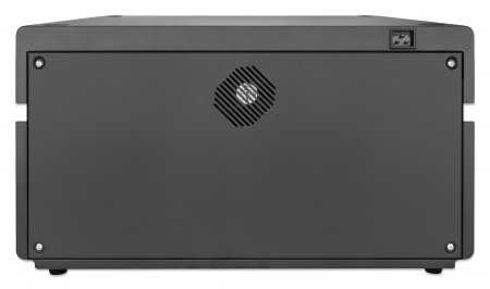 MANHATTAN 20-Port Ladeschrank 360W USB-C PD-Ports bis zu 3A/18W pro Port abschliessbar Ueberspannungsschutz Luefter Metallgehaeuse