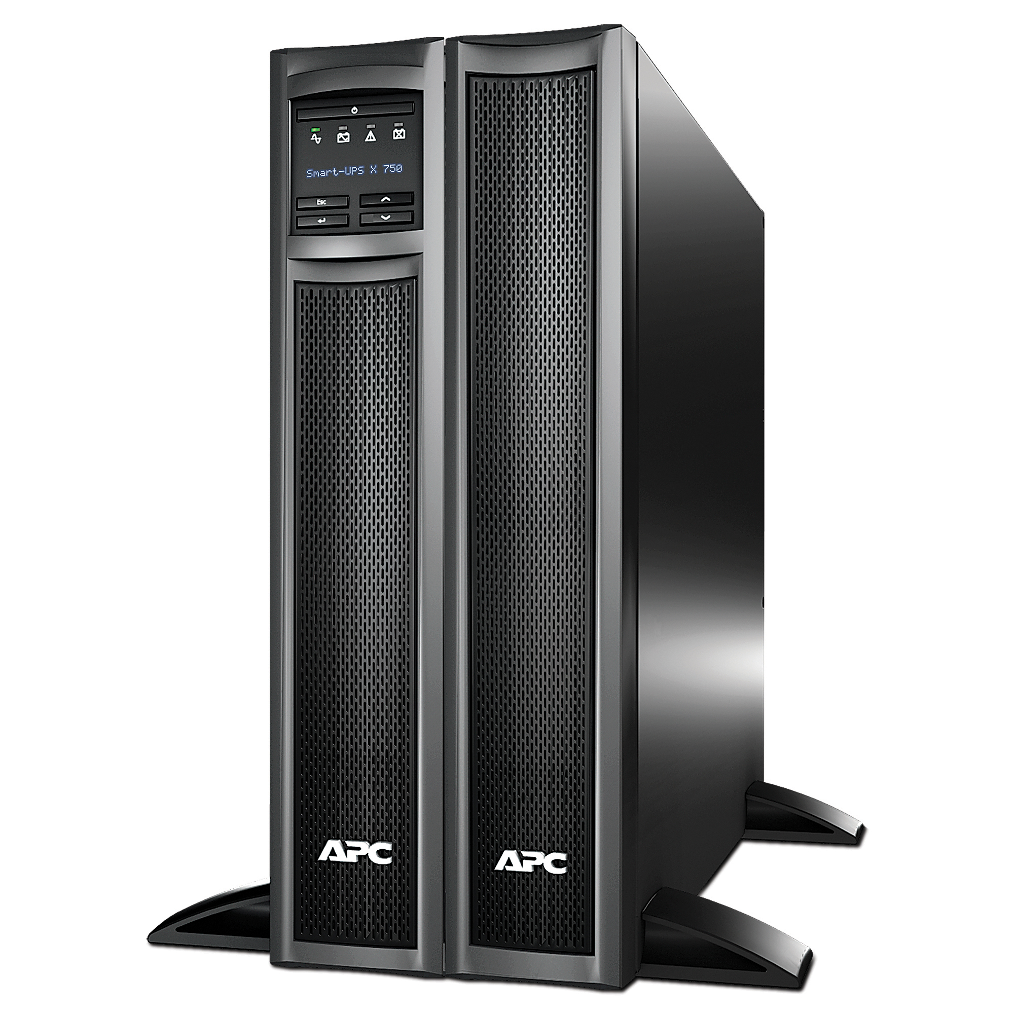 APC Smart-UPS X 750 Rack/Tower LCD UPS rack-mountable AC 230V 600Watt 750VA output connectors 8 2U Black