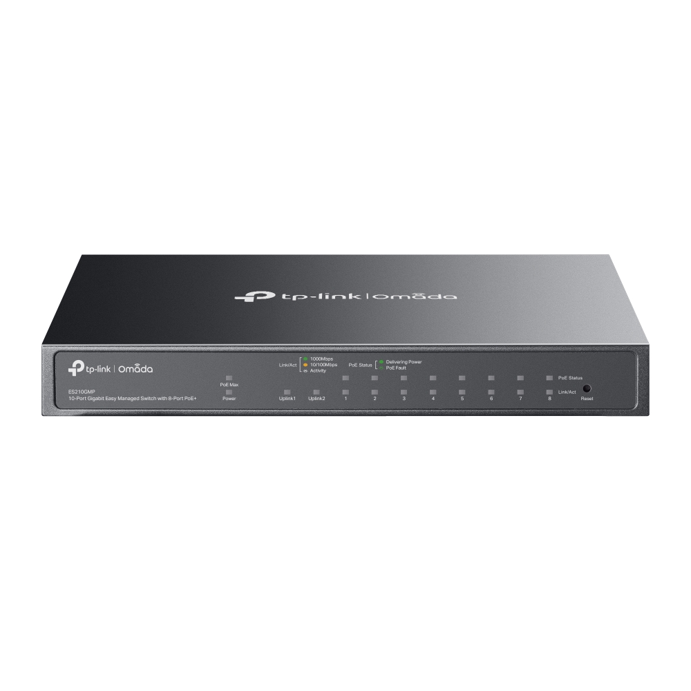10-PORT 1G EASY MANAGED SWITCH WITH 8-PORT POE+