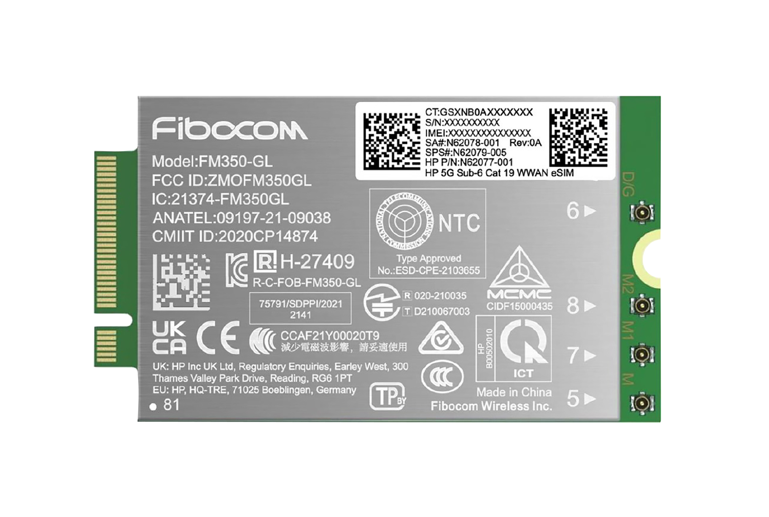 HP 5G NR/4G WWAN .