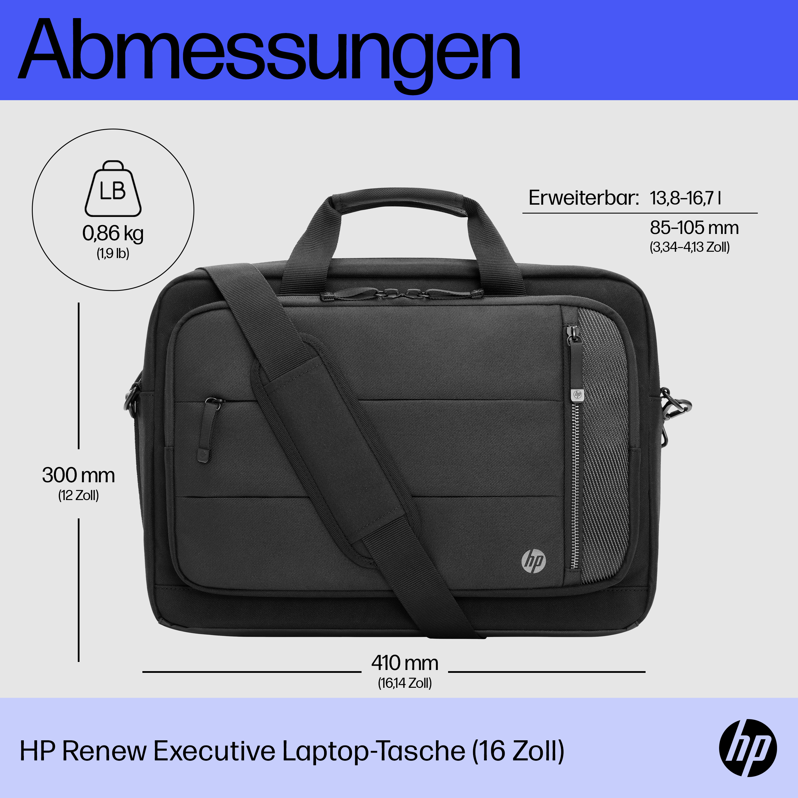 HP Renew Executive 16inch Laptop Bag Notebooktasche