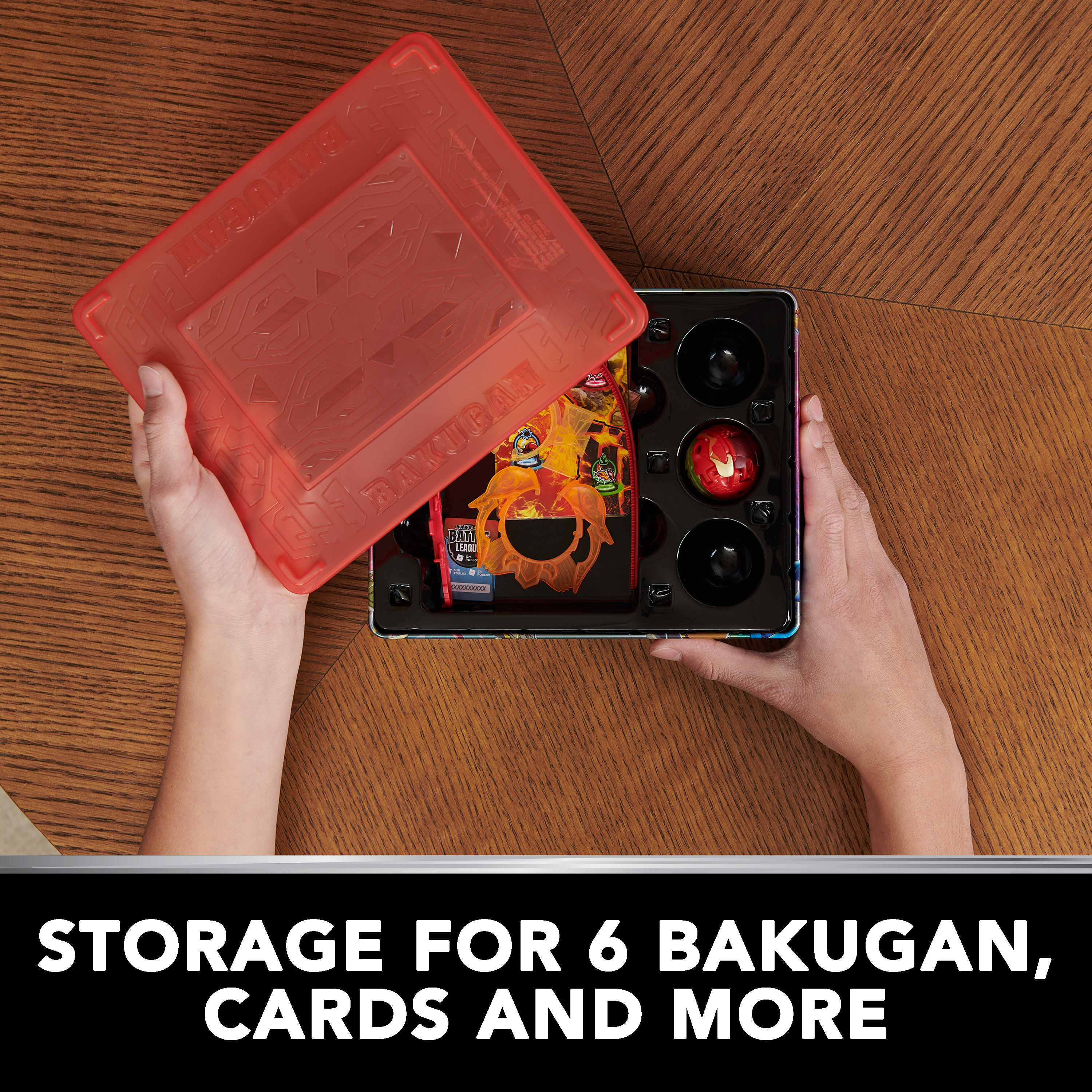 Bakugan 2023 Baku-Tin mit Special Attack Mantid, Geschicklichkeitsspiel