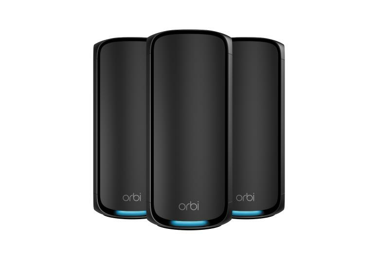 ORBI 970 MESH-WIFI-7-SET OF 3 QUAD-BAND-MESH BLACK