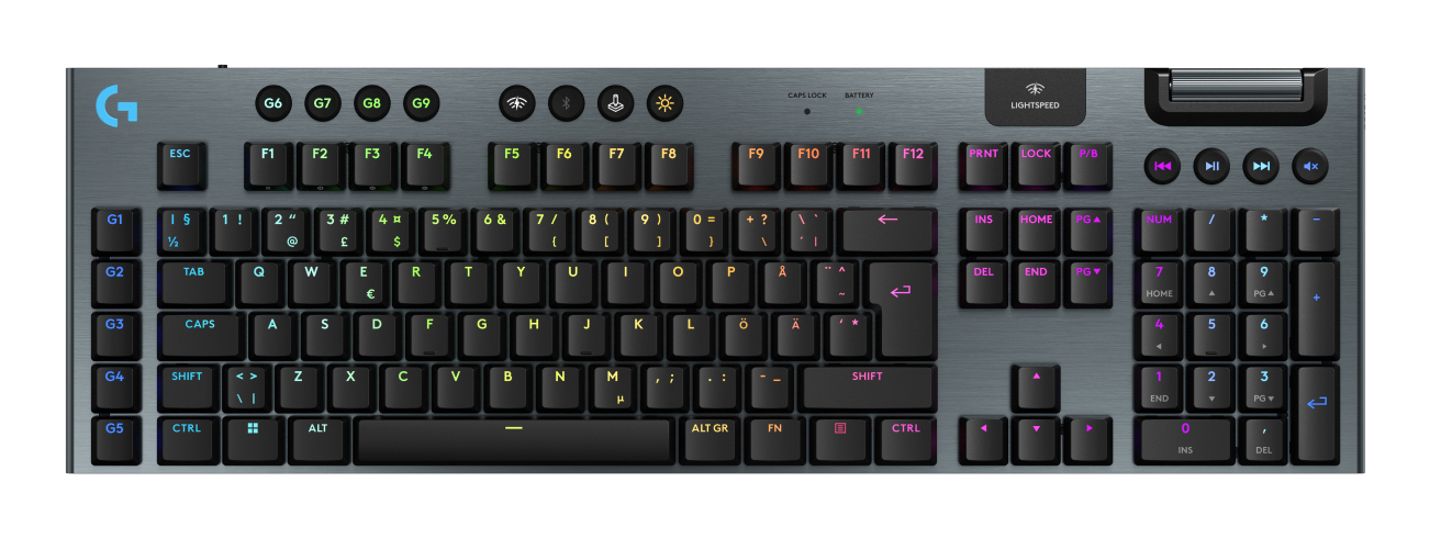 LOGITECH G915 X LIGHTSPEED Wireless Gaming Keyboard Black (PAN)