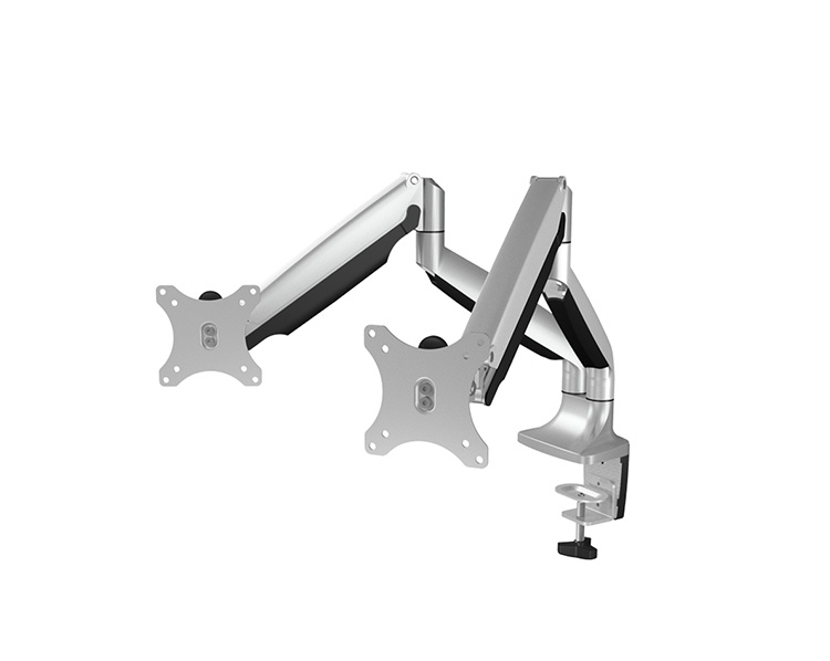 Monitor Arm IcyBox 2 Monitore bis zu 32/9kg neig&schw si retail