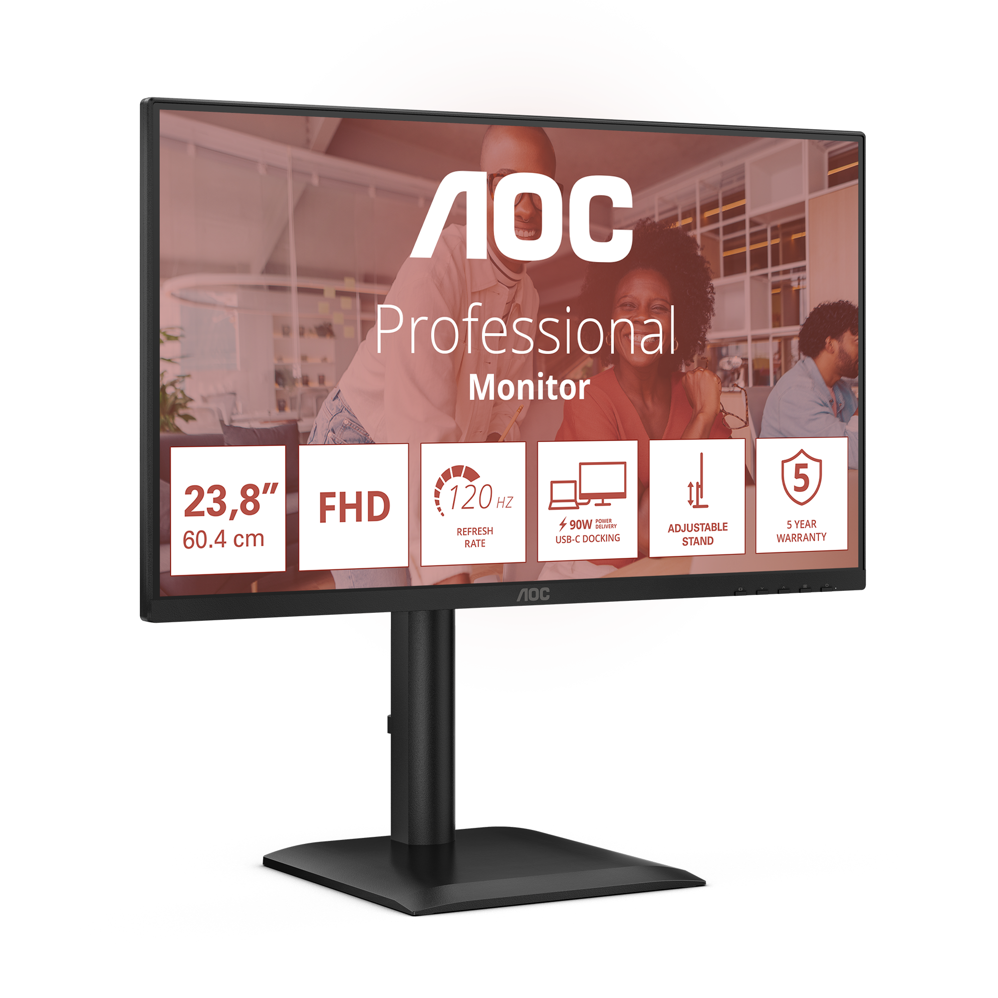 AOC 60,5cm (23,8) 24E4CV 16:09 HDMI+DP+USB-C Lift black