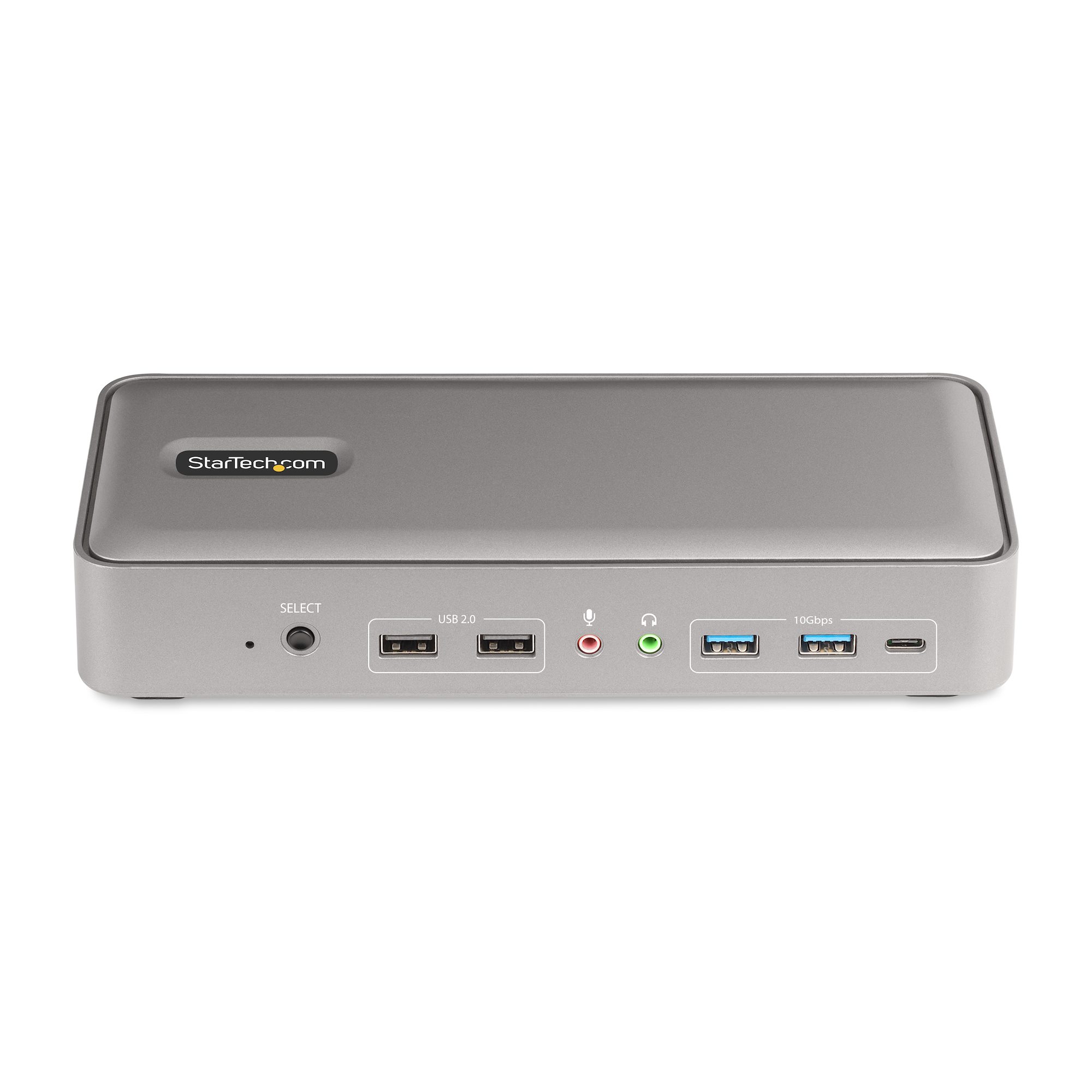 STARTECH.COM Dual Monitor USB-C KVM Dockingstation fur Zwei Laptops 2x 4K DisplayPort Dock/KVM Switch Power Delivery fur zwei Nb