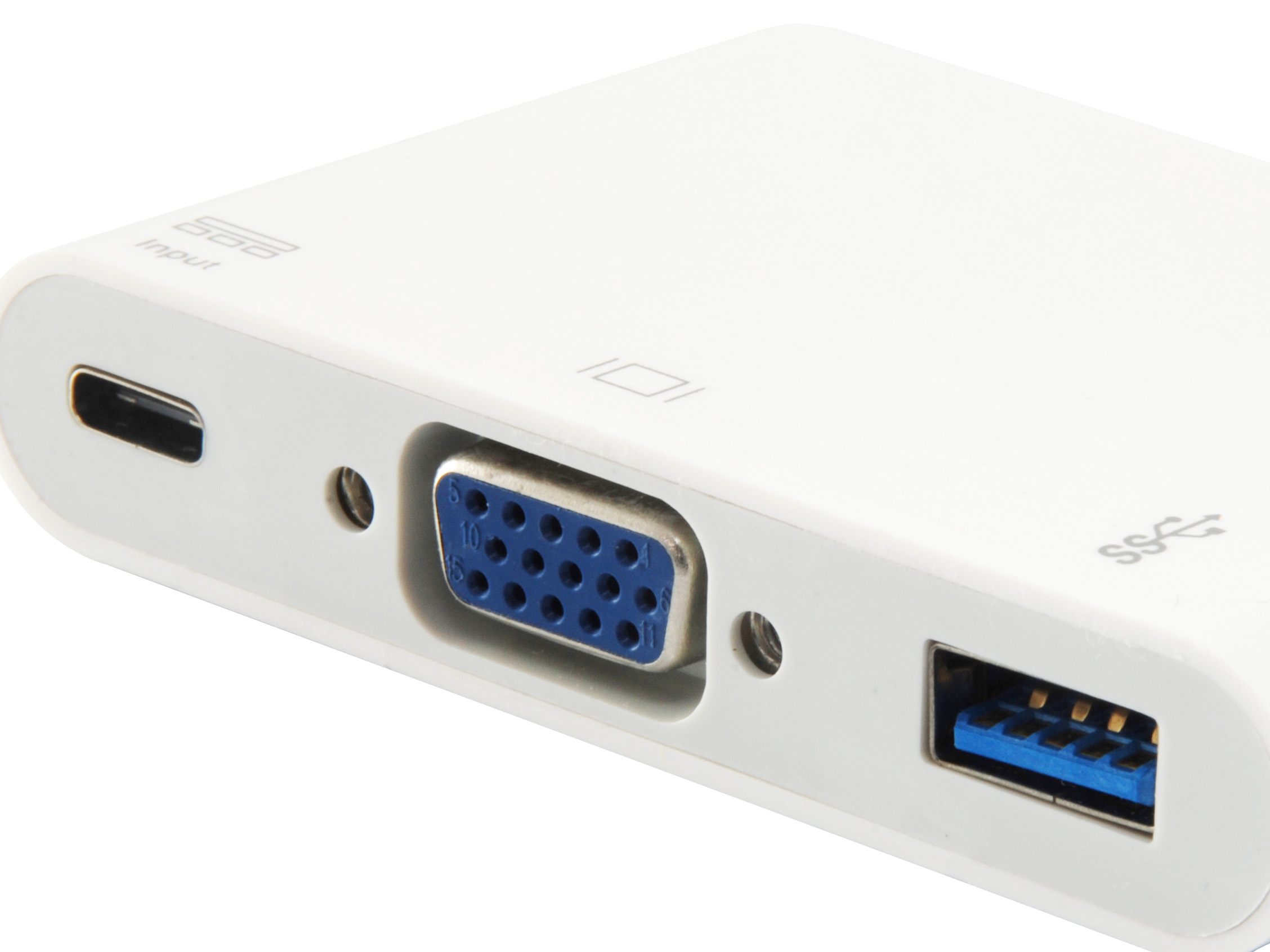Equip Dock 3-1 USB-C->VGA,USB-A,60W USB-C 0.15m