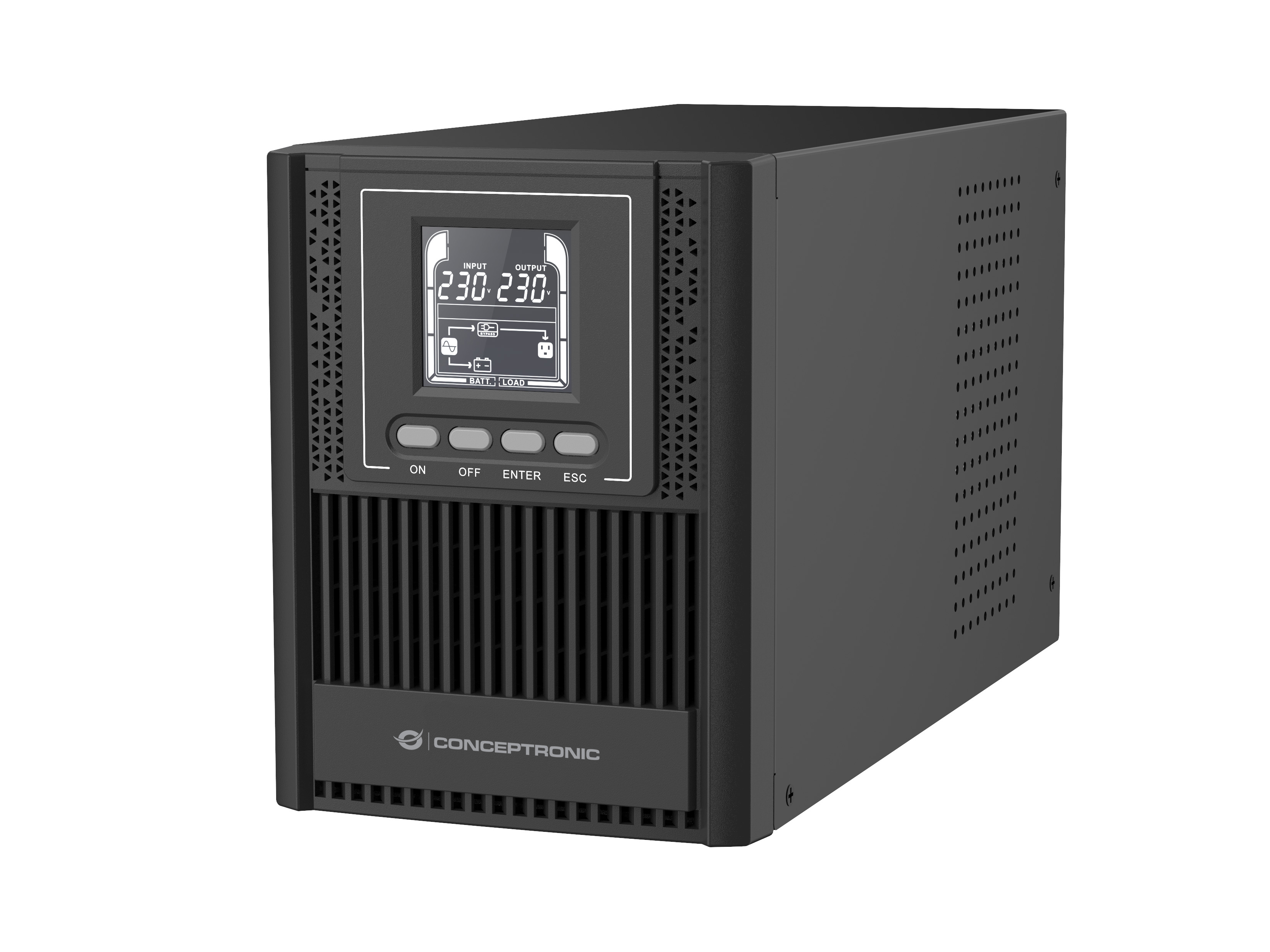 CONCEPTRONIC USV 1000VA/ 900W/4xIEC/HID USB/+Online Tower sw