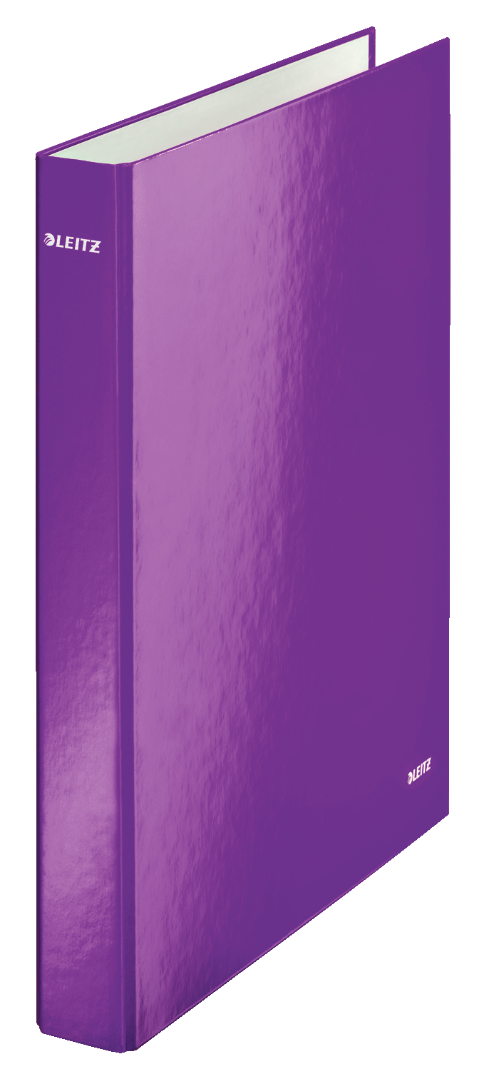 LEITZ WOW Ringbuch 2-Ringe violett 4,0 cm DIN A4, 1 St.