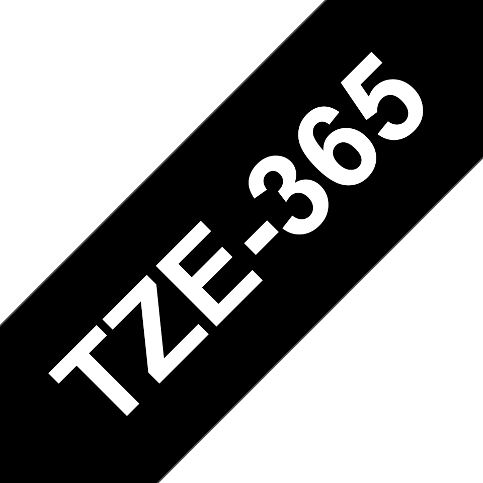 brother Schriftband TZe-365 TZE365, 36 mm, weiß auf schwarz, 1 St.