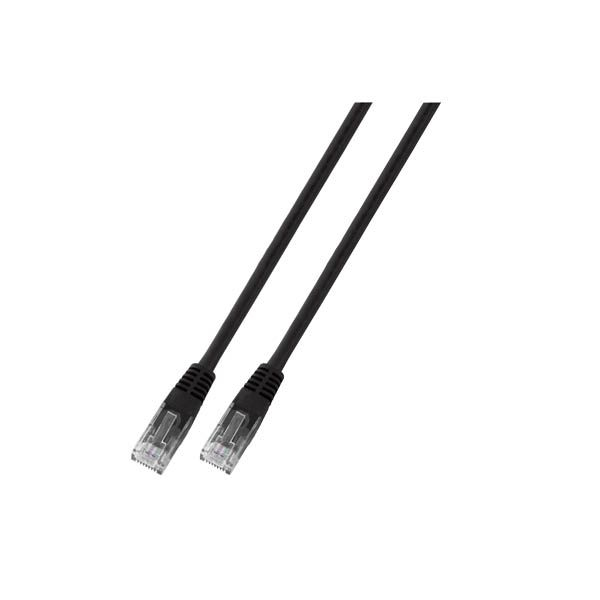 EFB RJ45 Patchkabel U/UTP Cat.6 PVC CCA 5.00m schwarz
