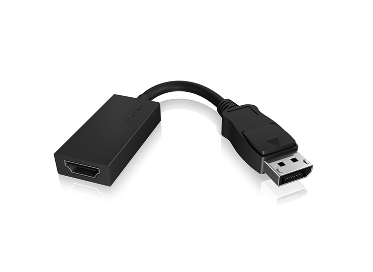Adapter IcyBox DisplayPort 1,2 zu HDMI Plug&Play