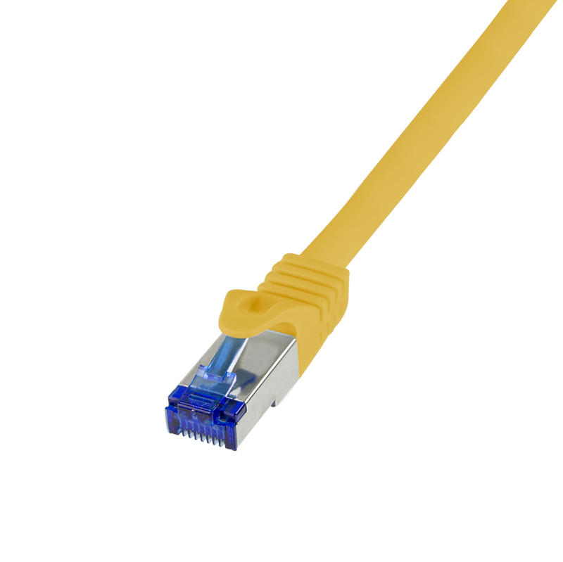 Logilink Patchkabel Ultraflex, Cat.6A, S/FTP, gelb, 0,5 m