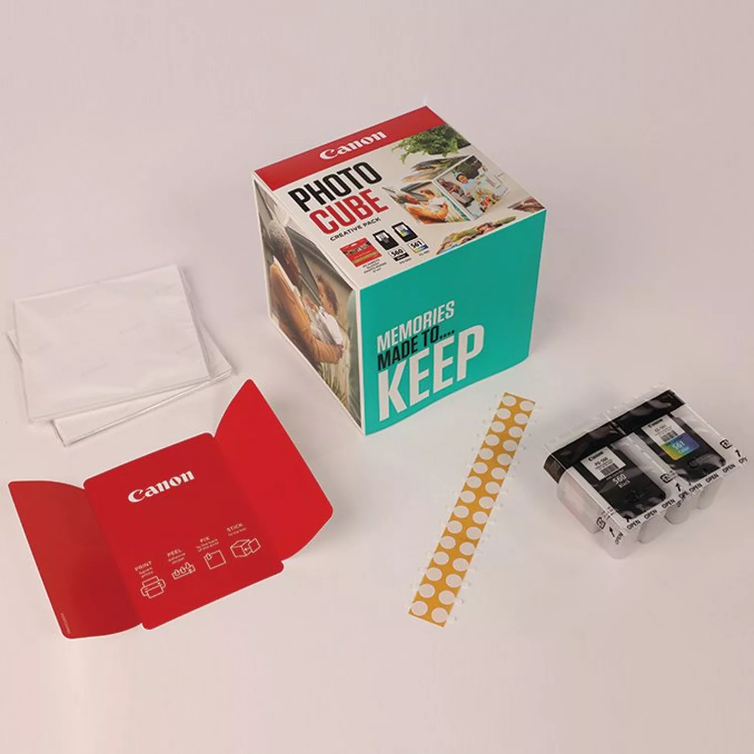 CANON PG-560/CL-561 Ink Cartridge Photo Cube Creative Pack White Blue