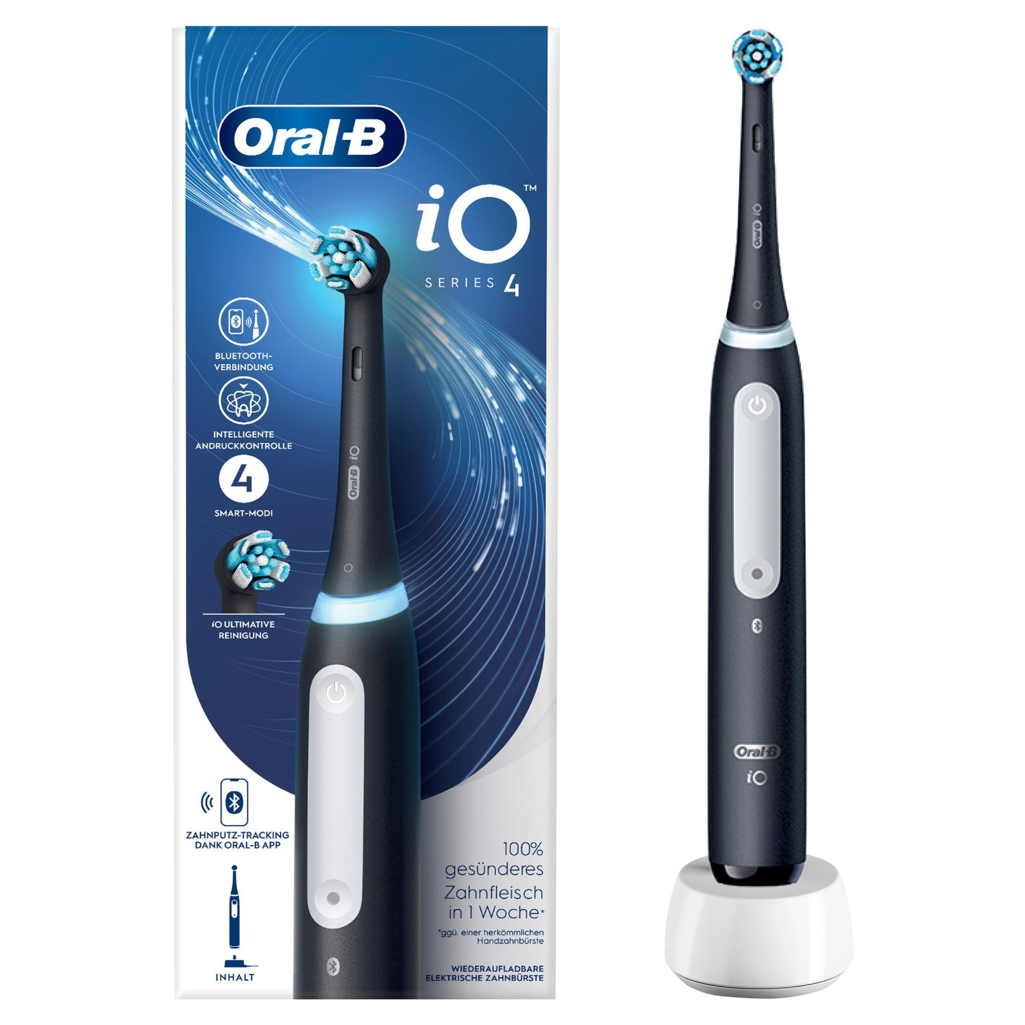 Braun Oral-B iO Series 4 mit Reiseetui Matt Black
